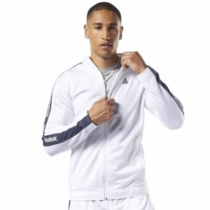 Reebok Training Essentials Linear Logo Track Jacke Herren - Weiß - DE 659-TGS